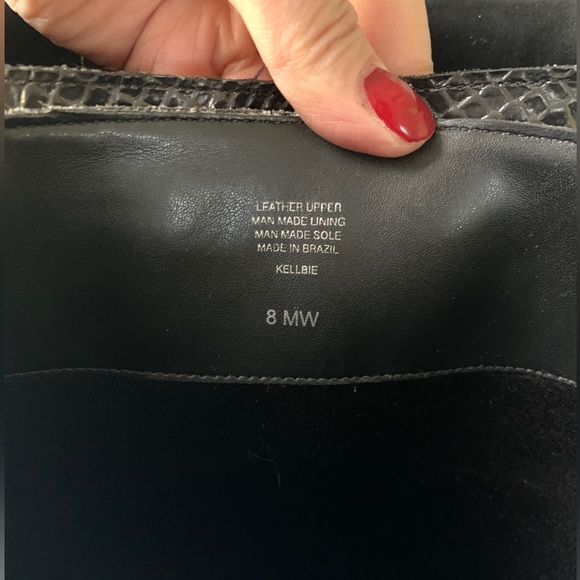 Gianni Bini Kellbie Snakeskin Leather Tall Boots High Heel Knee Boots Like New - Picture 5 of 14